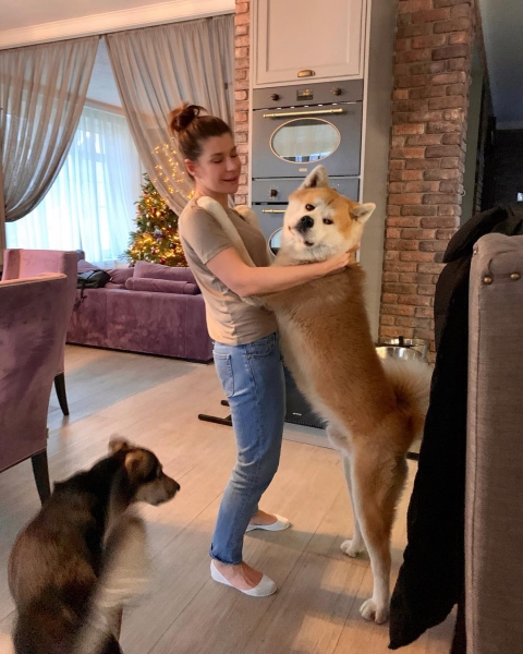 Собака Екатерины Волковой стала звездой соцсетей