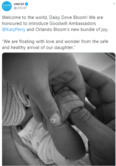 Кэти Перри родила первенца от Орландо Блума: трогательное фото