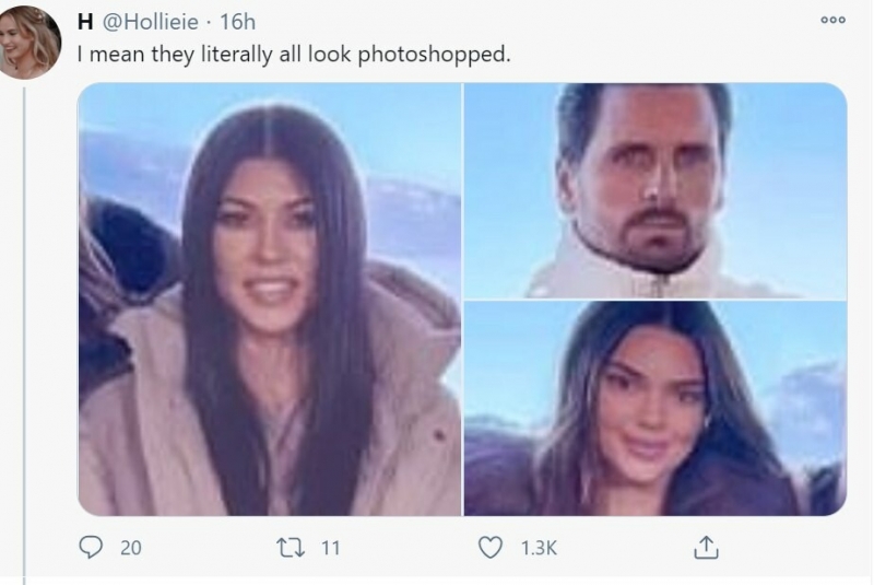 Ким Кардашьян прифотошопила свою сестру на семейное фото - фаны потроллили звезд