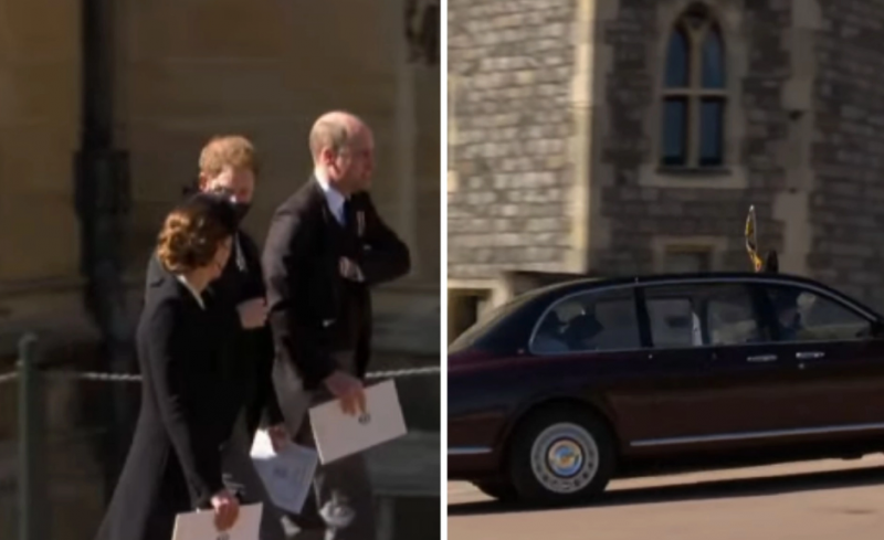 Принцы Гарри и Уильям после ссоры встретились на похоронах дедушки: как это было (фото)