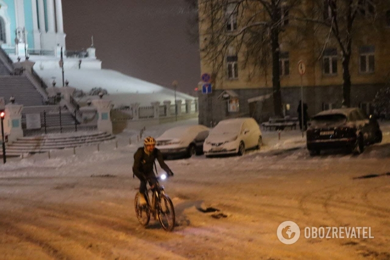 В сети показали, как выглядел Киев во время снегопада 20 декабря. Фото