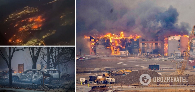 В США мощные пожары уничтожили более 500 домов, власти эвакуируют тысячи людей. Фото и видео