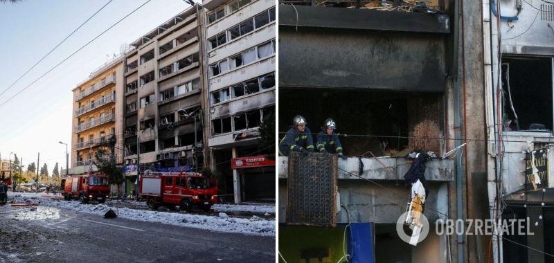 В Афинах прогремел мощный взрыв, есть пострадавший: ударной волной выбило окна в зданиях. Видео