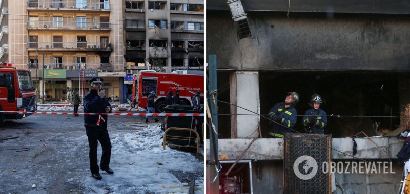 В Афинах прогремел мощный взрыв, есть пострадавший: ударной волной выбило окна в зданиях. Видео