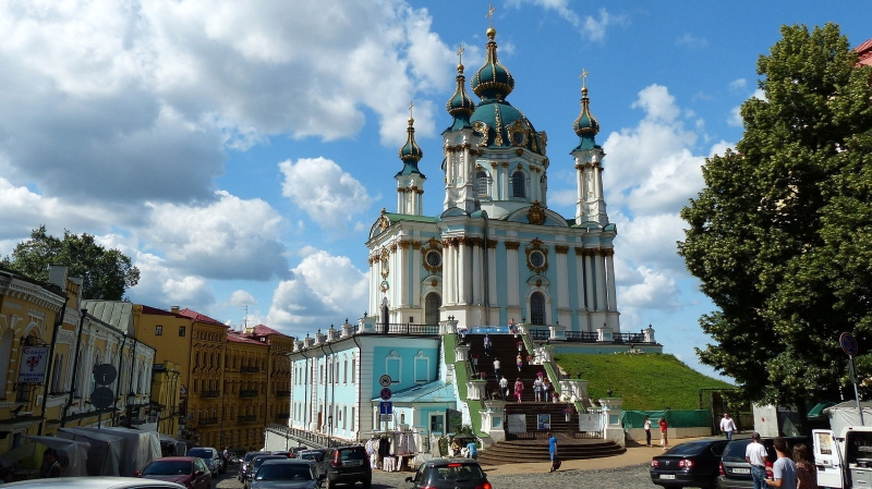 В сети показали, как выглядела Андреевская церковь в Киеве в 1870-х годах. Фото
