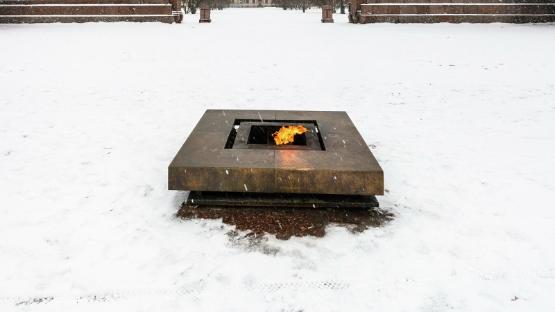 В Северодвинске разыскивают школьников, забросавших снегом Вечный огонь