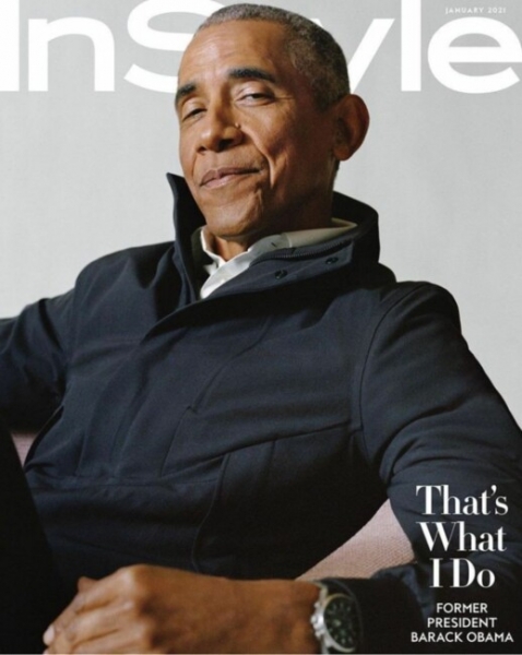 Барак Обама в своей знаменитой куртке позирует для обложки популярного журнала: фото